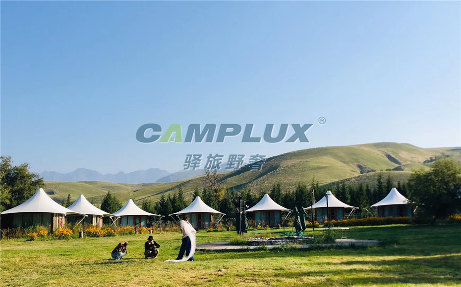 新疆伊犁汽车自驾游营地270°野奢帐篷营地